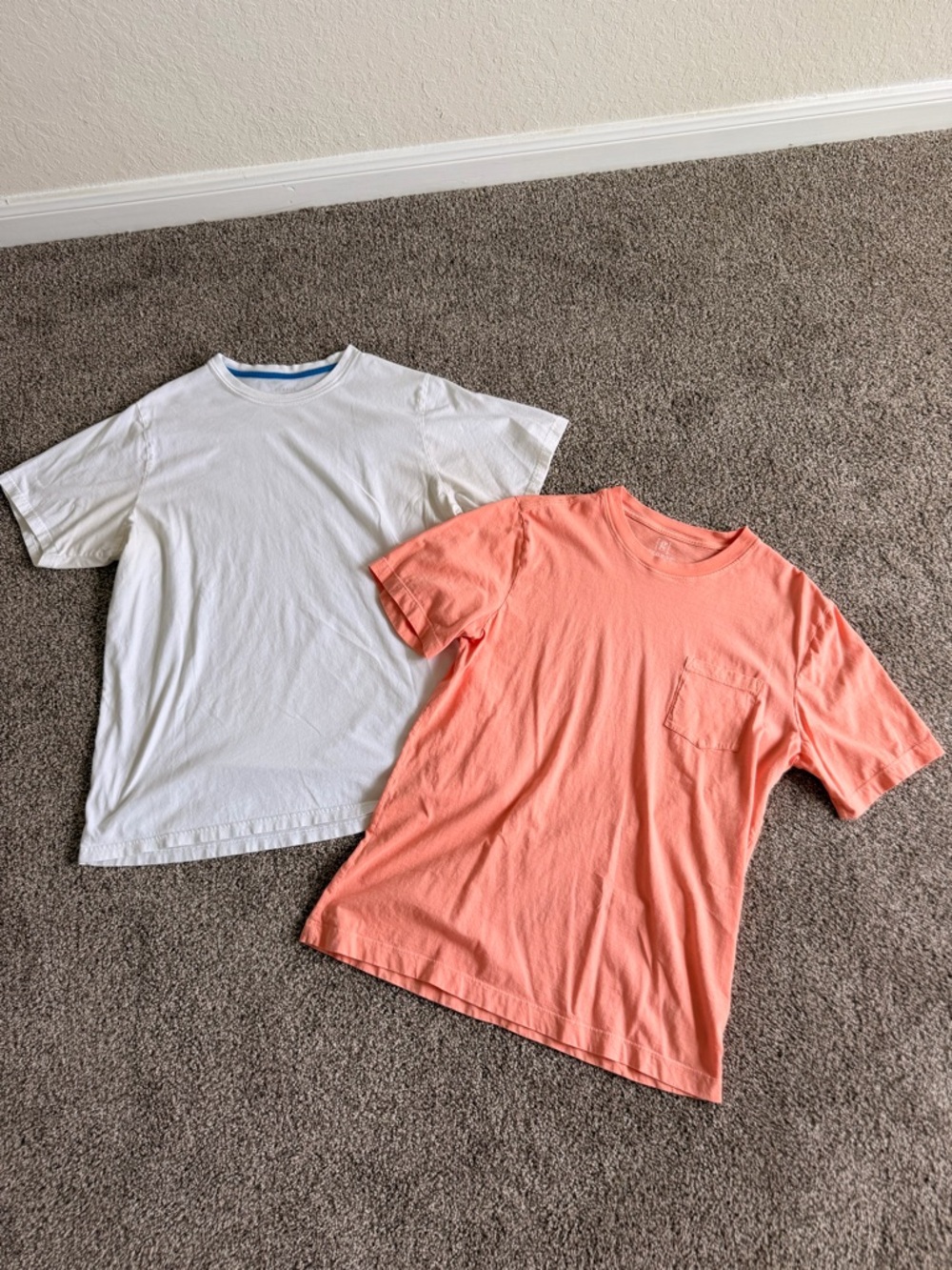 George White & Coral Pocket Tee Set